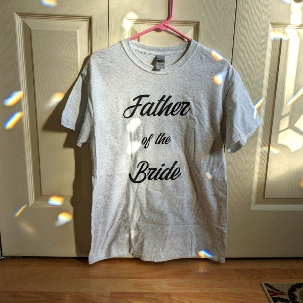 Father of the Bride gray Tshirt